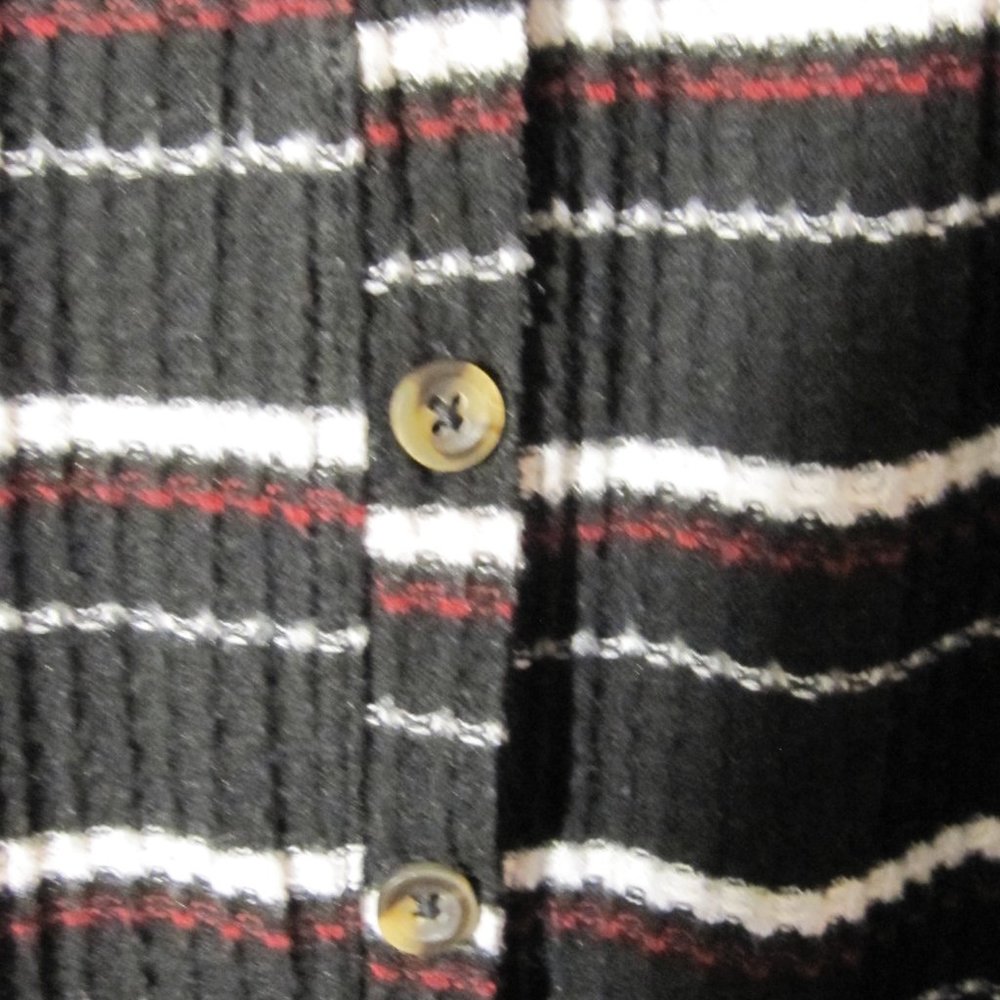 Anthro Out From Under Button Up Striped Cardigan L - image 3